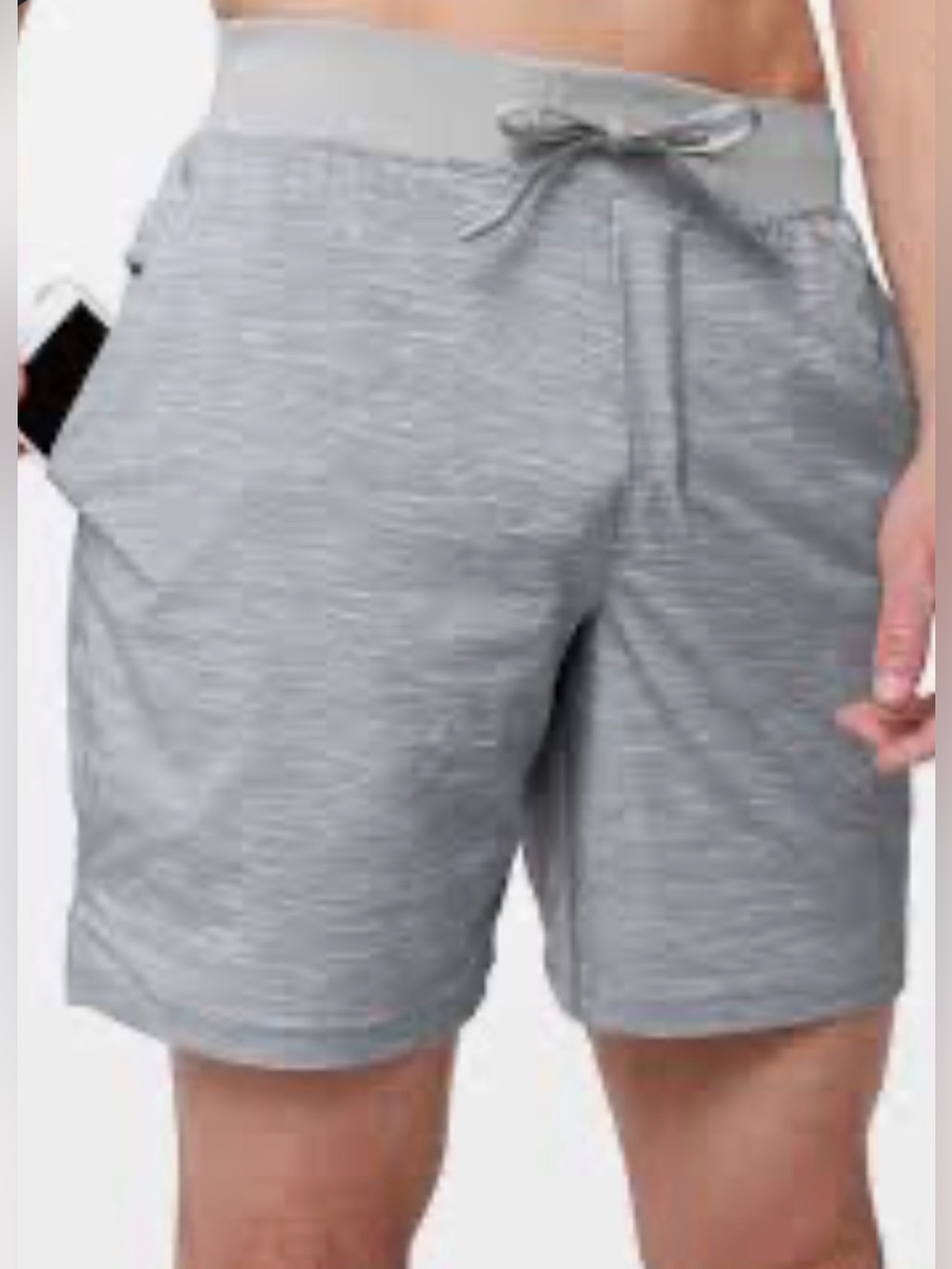Lululemon T.H.E. Shorts Men’s Medium Gray Athletic Workout Shorts Like New